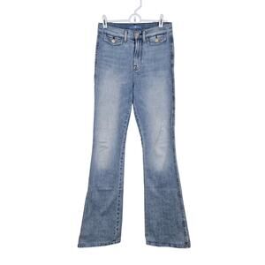 Women's 7 For All Mankind Lightwash Denim High Waist Flare Jeans | Size 26